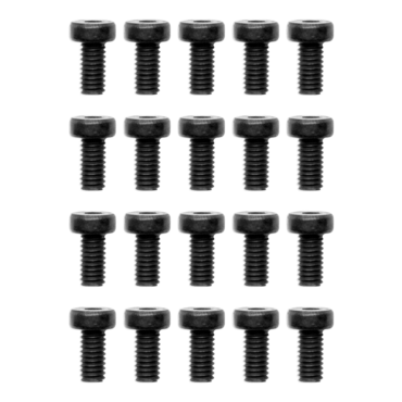 EK-Loop Hex Key Screw Set M4x8mm - Black (20pcs)