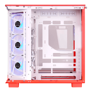 View 380 XL TG ARGB, Tempered Glass, No PSU, ATX, Flaming Orange, Mid Tower Case
