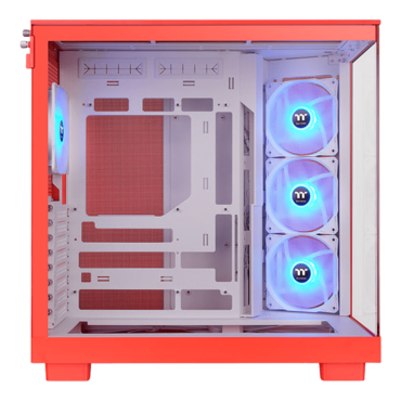 View 380 XL TG ARGB, Tempered Glass, No PSU, ATX, Flaming Orange, Mid Tower Case