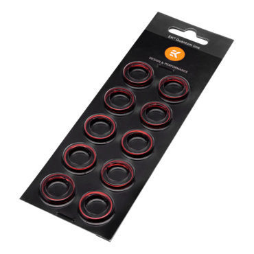 EK-Quantum Torque Color Ring 10-Pack STC 12/16 - Red