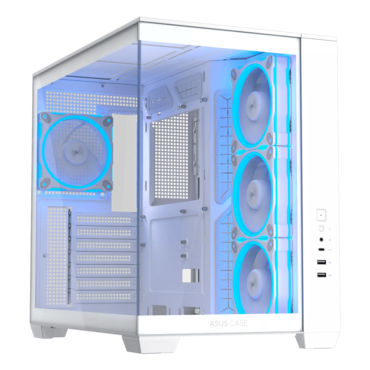 A32 PLUS ARGB, Tempered Glass, No PSU, ATX, White, Mid Tower Case