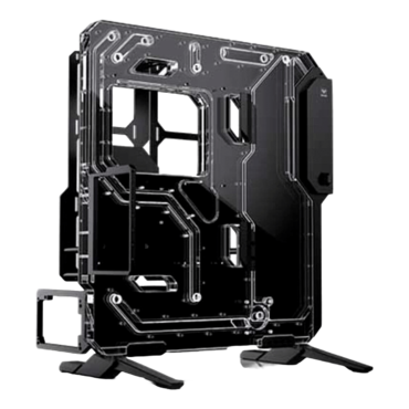 Granzon G20, w/ DDC Pump, No PSU, E-ATX, Black, Liquid Cooling Distro Show Full Tower Case