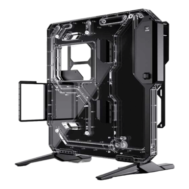 Granzon G20, w/ DDC Pump, No PSU, E-ATX, Black, Liquid Cooling Distro Show Full Tower Case