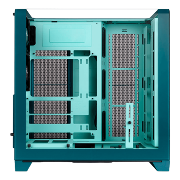 View 390 Air, Tempered Glass, No PSU, ATX, Transformative Teal, Mid Tower Case