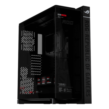 ROG Cronox, LCD, Tempered Glass, No PSU, E-ATX, Black, Full Tower Case