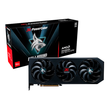 Radeon™ RX 9070 GRE Hellhound 12G, 2280 - 2860MHz, 12GB GDDR6, Graphics Card