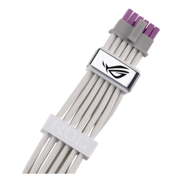ROG Equalizer White ATX 3.1 / PCIe 5.1 12V-2x6 PCI-E Cable with GPU-First x1