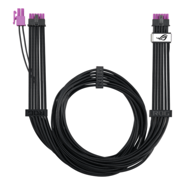 ROG Equalizer ATX 3.1 / PCIe 5.1 12V-2x6 PCI-E Black Cable with GPU-First x1