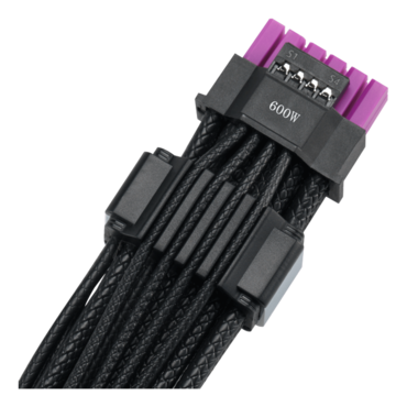ROG Equalizer ATX 3.1 / PCIe 5.1 12V-2x6 PCI-E Black Cable with GPU-First x1