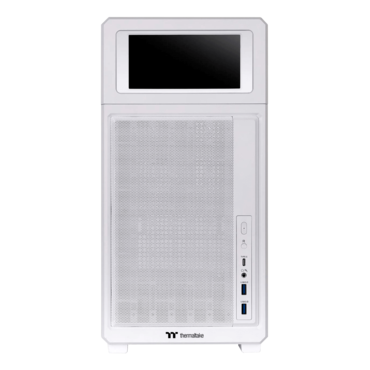 TR300 TG, Tempered Glass, LCD, No PSU, ATX, Snow, Mid Tower Case