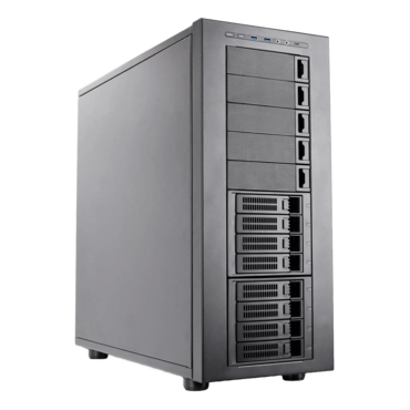 THOR NAS Pro, No PSU, E-ATX, Black, Full Tower Case