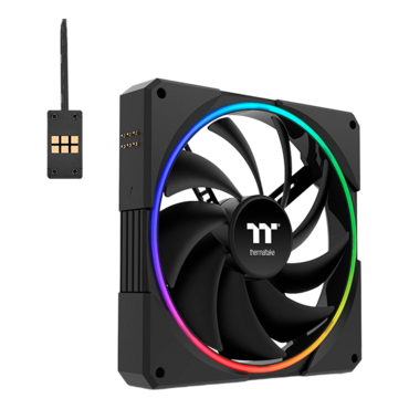 TS140 EX RGB 3 x 140mm, w/ Controller, RGB LEDs, 2000 RPM, 93.35 CFM, 32.1 dBA, Cooling Fans