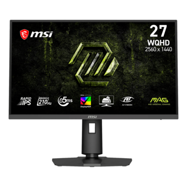 MAG 275QPF E21, DisplayHDR™ 400, 27" Rapid IPS, 2560 x 1440 (QHD), 0.5 ms, 210Hz, Gaming Monitor