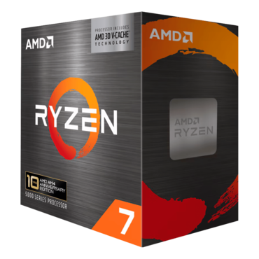 Ryzen™ 7 5800X3D 10th Anniversary Edition 8-Core 3.4 - 4.5GHz Turbo, AM4, 105W TDP, Processor