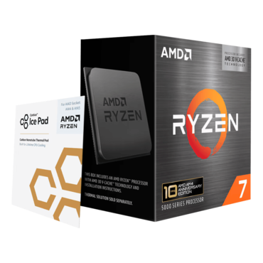 Ryzen™ 7 5800X3D 10th Anniversary Edition 8-Core 3.4 - 4.5GHz Turbo, AM4, 105W TDP, Processor