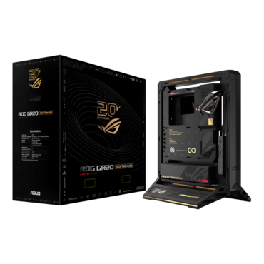 ROG GR20 Edition 20, No PSU, E-ATX, Black, Open-Frame Mid Tower Case