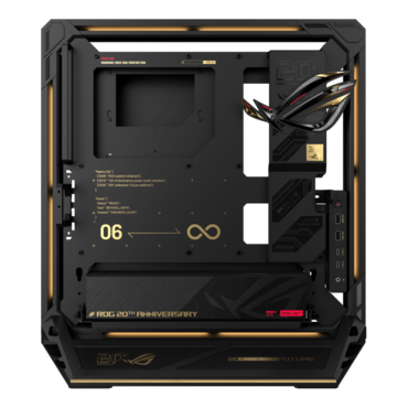 ROG GR20 Edition 20, No PSU, E-ATX, Black, Open-Frame Mid Tower Case
