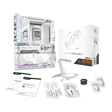 X870E Taichi White, AMD X870E Chipset, AM5, E-ATX Motherboard