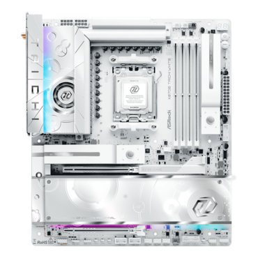 X870E Taichi White, AMD X870E Chipset, AM5, E-ATX Motherboard