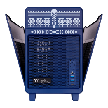 TR100 Koralie Edition, Mesh Panel, No PSU, mini-ITX, Cobalt Blue, Mini Tower Case