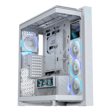 ROG Cronox ARGB, LCD, Tempered Glass, No PSU, E-ATX, White, Full Tower Case