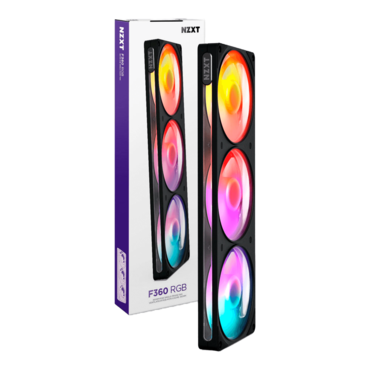 F360 RGB 3 x 120mm, ARGB LEDs, 2400 RPM, 70.67 CFM, 33.05 dBA, Cooling Fans