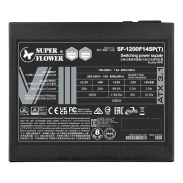 Leadex VIII Platinum PRO, 80 PLUS Platinum 1200W, ECO Mode, Fully Modular, ATX Power Supply