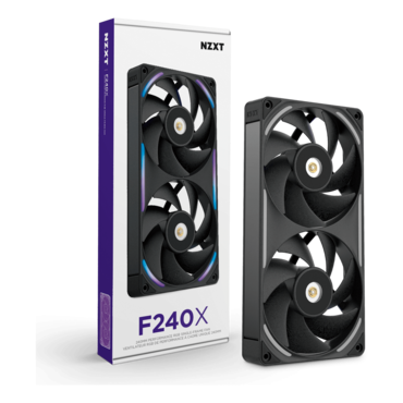 F240X Performance 2 x 120mm, ARGB LEDs, 3100 RPM, 104 CFM, 41 dBA, Cooling Fans
