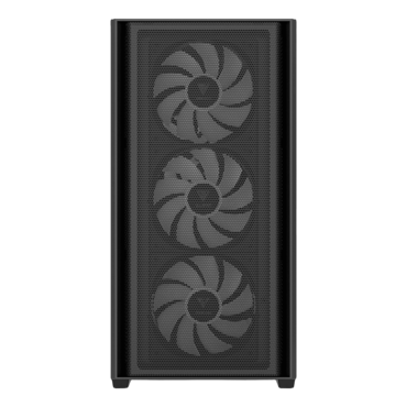 ATHENA E5M, Tempered Glass, No PSU, microATX, Black, Mid Tower Case