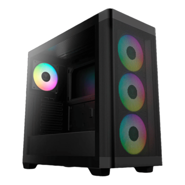 ATHENA M3, Tempered Glass, No PSU, E-ATX, Black, Mid Tower Case
