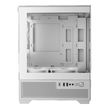 AURA GC9M ELITE WH ARGB, Tempered Glass, No PSU, microATX, White, Mid Tower Case