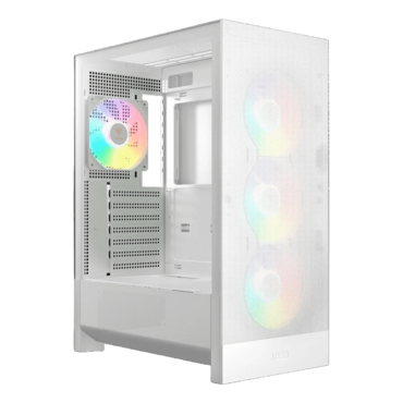 AURA GC15 WH ARGB, Tempered Glass, No PSU, ATX, White, Mid Tower Case