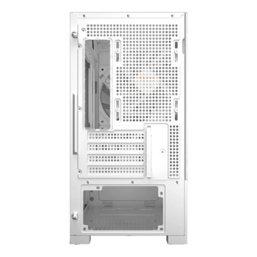 AURA GC15M WH ARGB, Tempered Glass, No PSU, microATX, White, Mid Tower Case