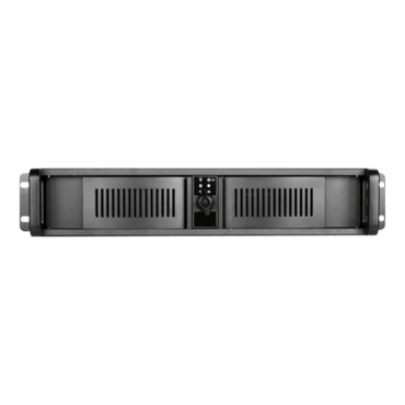 D-200-FS, Black Bezel, 1x 5.25&quot; +1x 3.5&quot; External Bays, 2x 3.5&quot; Internal Bays, No PSU, ATX, Black, 2U Chassis