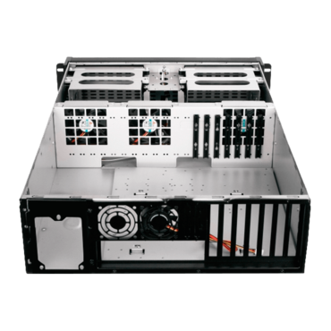 D Storm D-300L, Black Bezel, 4x 5.25", 3x 3.5" Drive Bays, No PSU, E-ATX, 3U Chassis