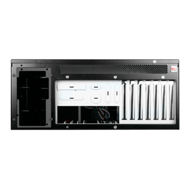 D Storm D-410, 10x 5.25" Drive Bays, No PSU, E-ATX, Black, 4U Chassis