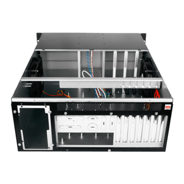 D Storm D-410, 10x 5.25" Drive Bays, No PSU, E-ATX, Black, 4U Chassis