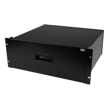 4UDRAWER 4U Black Steel Storage Drawer for 19in Racks and Cabinets