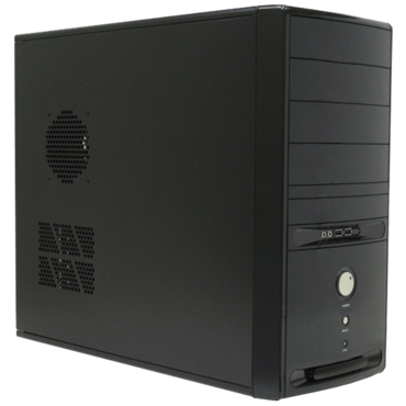 6C28B Black Mid-Tower Case, No PSU, ATX