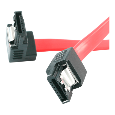LSATA12RA1, 12in Latching SATA to Right Angle SATA Serial ATA Cable