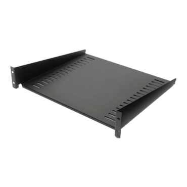 Fixed Rackmount Shelf, 50lbs, Black