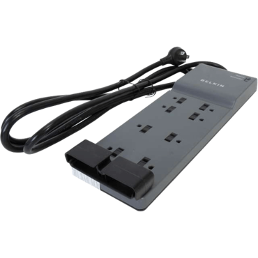 BE108200-06, 8 Outlets, 6-ft cord, 125V/15A, Grey, Surge Protector