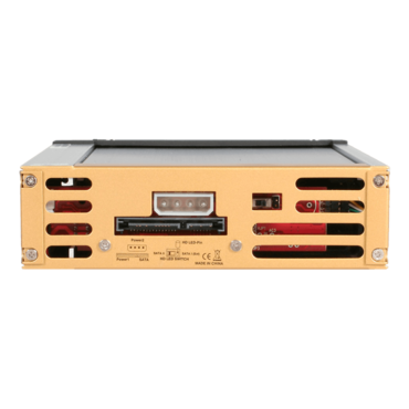 Black Aluminum 5.25in Rugged SATA Hard Drive Mobile Rack Drawer