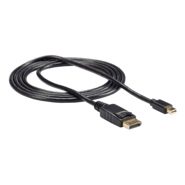6ft (2m) Mini DisplayPort to DisplayPort 1.2 Cable - 4K x 2K UHD Mini DisplayPort to DisplayPort Adapter Cable - Mini DP to DP Cable for Monitor - mDP to DP Converter Cord