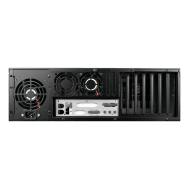 D-300L-PFS, Black Bezel, 2x 5.25", 6x 3.5" Drive Bays, No PSU, E-ATX, Black, 3U Chassis