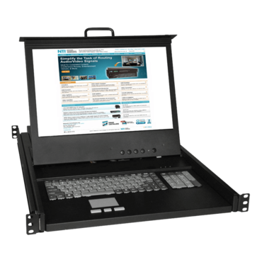 RACKMUX® Rackmount VGA USB + PS/2 KVM Drawer, 17&quot; LCD, Numeric Keypad