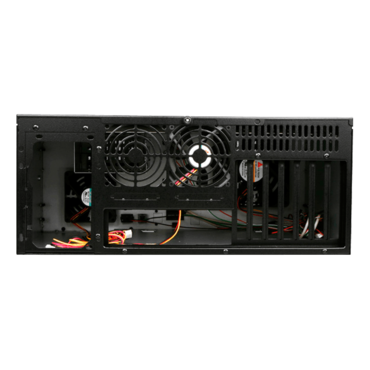 D Storm D-400S3, Black Bezel, 1x Slim 5.25", 3x 3.5" Drive Bays, No PSU, ATX, Black, 4U Chassis