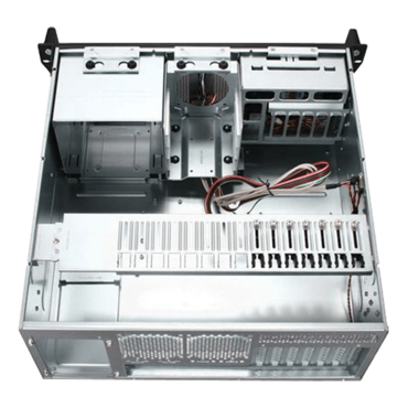 RM42300-F, 3x 5.25", 5x 3.5" Drive Bays, No PSU, ATX, Black, 4U Chassis
