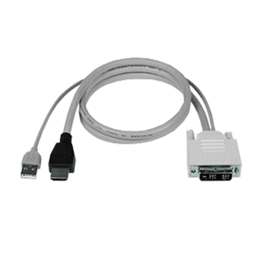 DVI-D Male + USB Type A Male to HDMI-A Male Interface Cable, 10 ft
