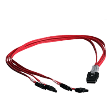 SFF-8087 Molex iPass Mini-SAS to 4x SATA/SAS Cables, 55cm